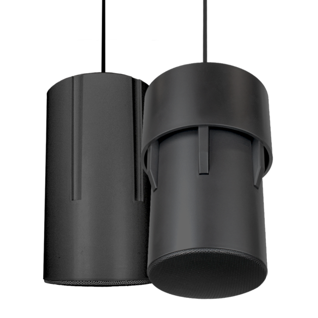 Cylindrical Designer Sleeve in Black - Complete Speaker