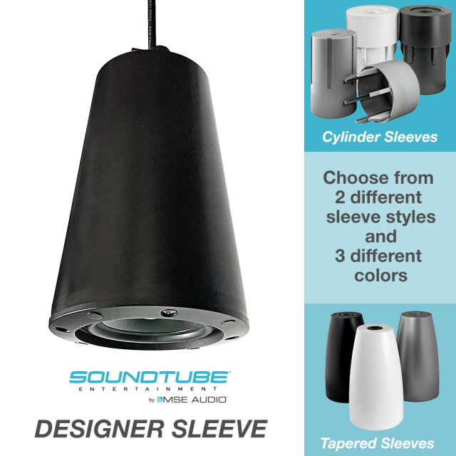 Tapered Designer Sleeve in Black - Complete Speaker | SoundTube  Entertainment