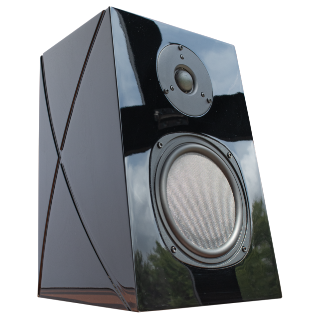 PhaseTech Premier Lux 6.5” 2-Way Bookshelf Speaker – Gloss Black