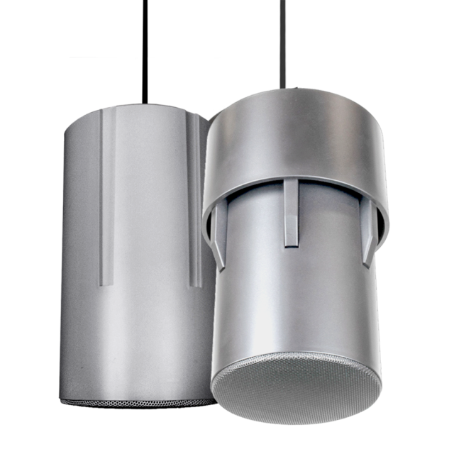 Cylindrical Designer Sleeve in Silver - Complete Speaker